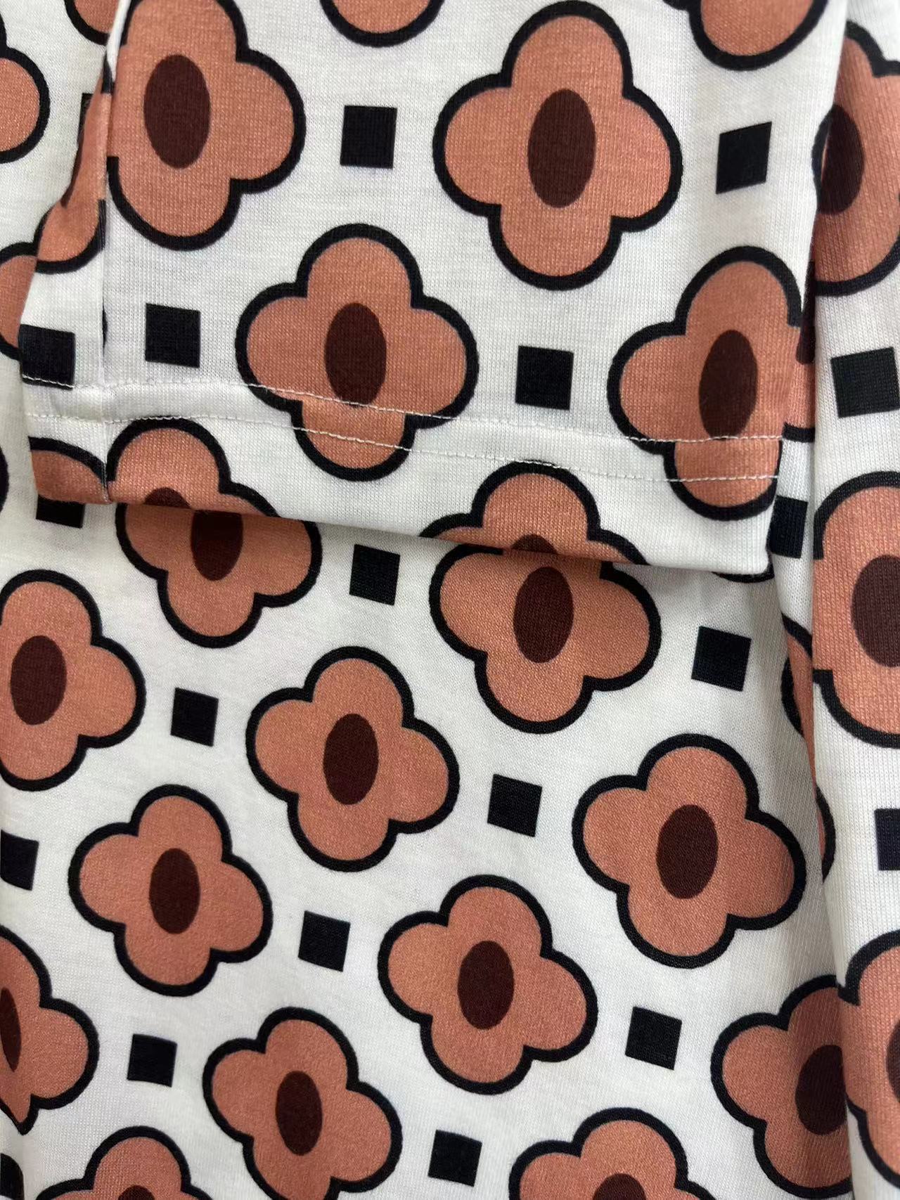 Female Bohemian Female V-neck Long-sleeve Dress