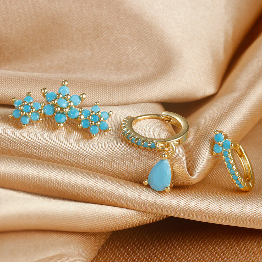 French Style Ear Clip Earings Set For Women